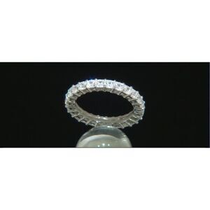 2.5 Ct Princess Cut Sim Diamond Eternity Wedding/Anniversary Band Ring Sz 8